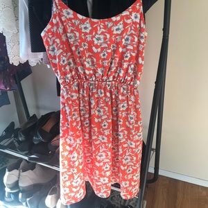 Orange Floral Sundress